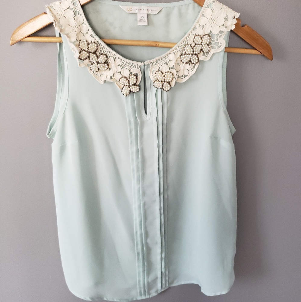 Lauren Conrad sleeveless blouse